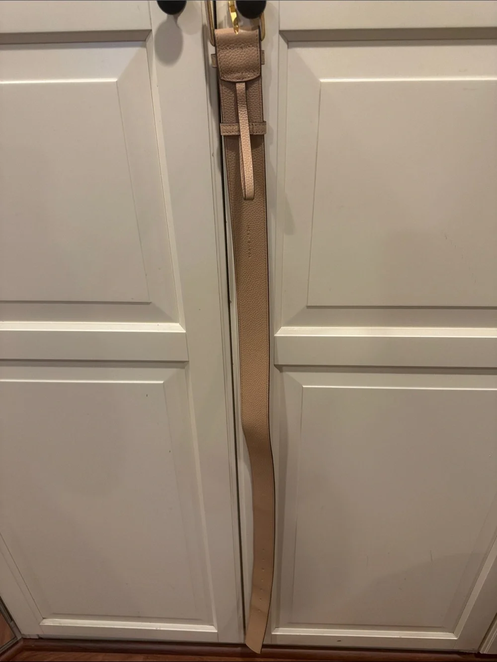 Tory Burch Beige Belt with Gold Buckle